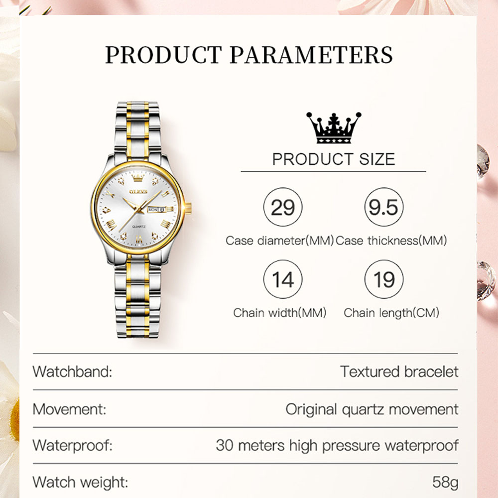 OLEVS 5563 New Fashion Women Q - Luxury Watch Brand For Women review and price