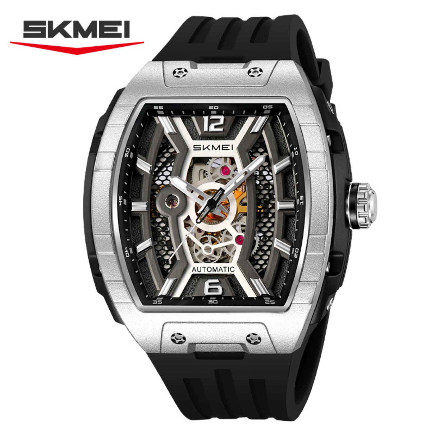 Rose Gold Tonneau Men's Automa - Luxury Watch Dial review and price