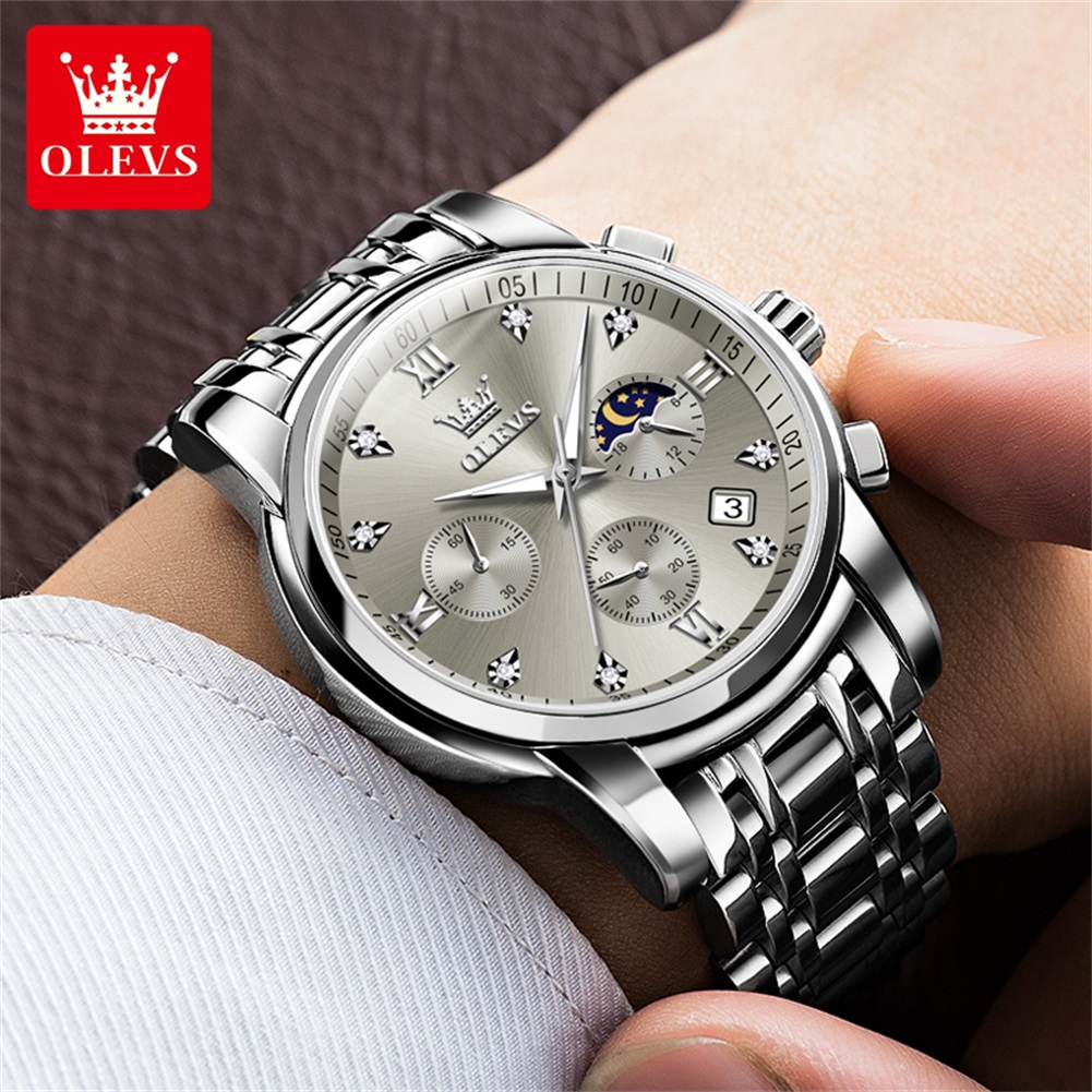 OLEVS 2858 Quartz Watch for Me - Luxury Watch Dial review and price