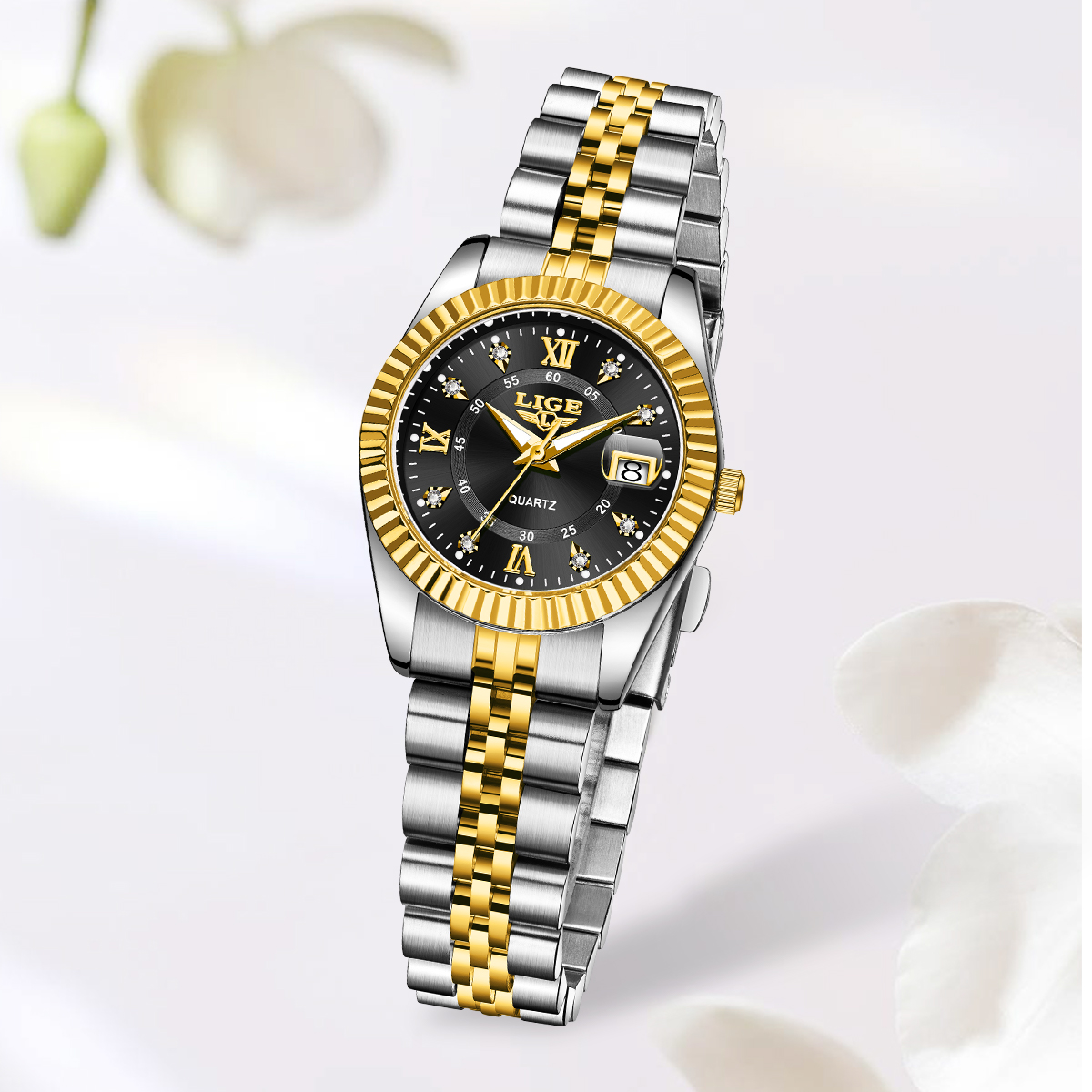 LIGE Fashion Elegant Women's Q - Luxury Watch Top 10 review and price