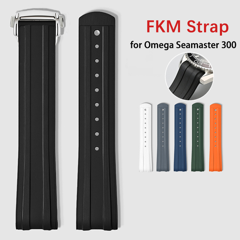 20mm Fluoro Rubber Watch Strap - Omega Watch Seamaster review and price