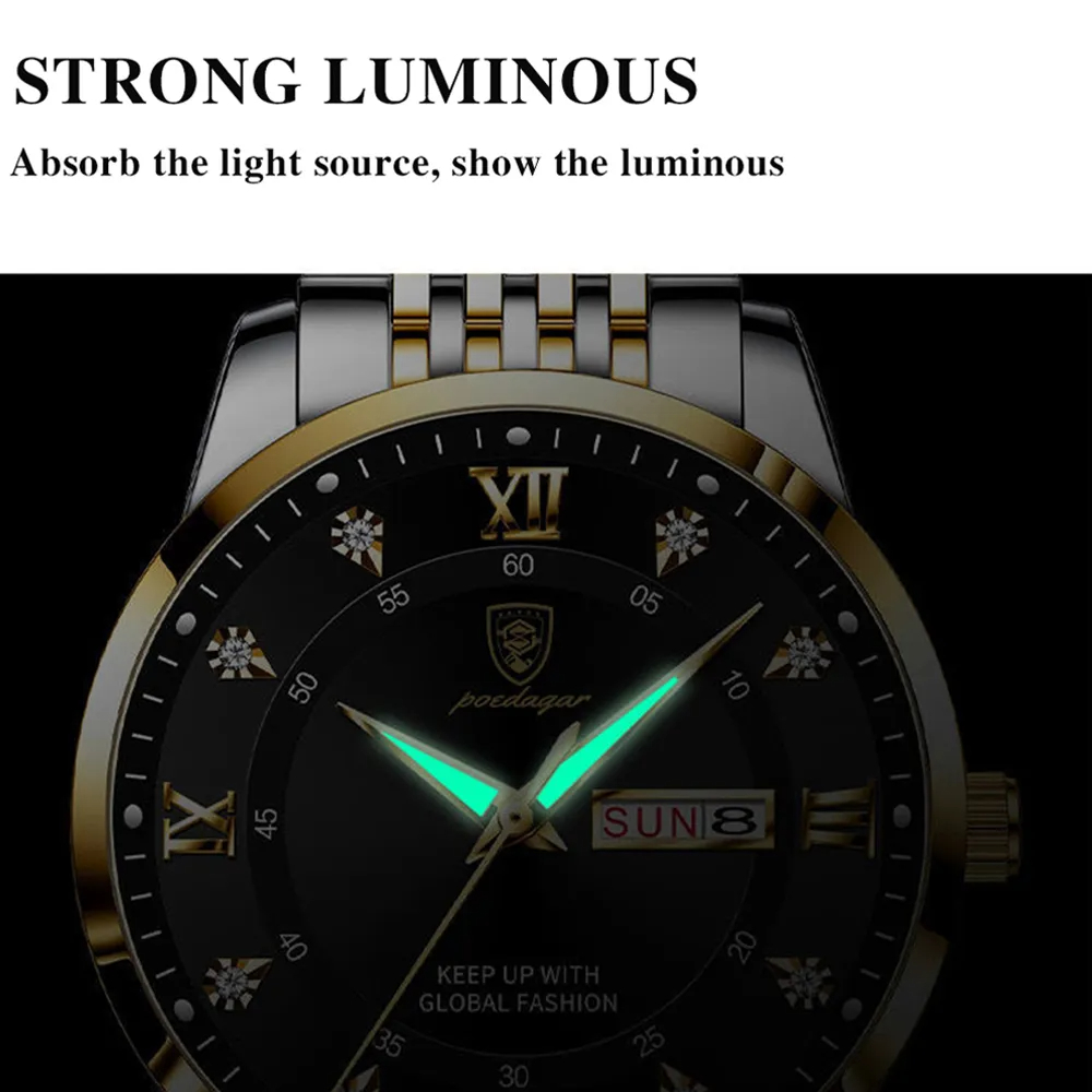 POEDAGAR Top Brand Men Watch S - Luxury Watch Top 10 review and price