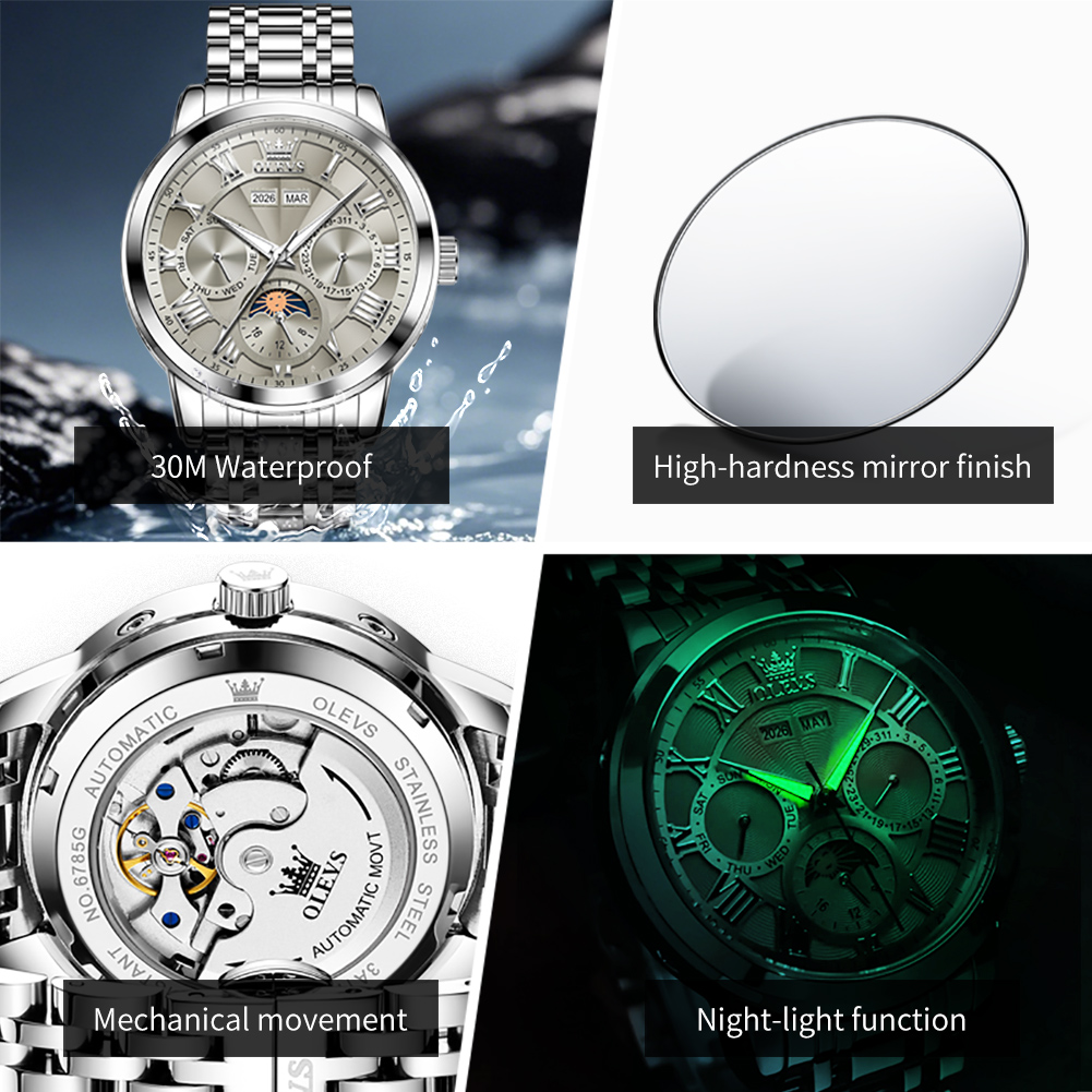 OLEVS 6785 Luxury Man Watch 24 - Luxury Watch Dial review and price
