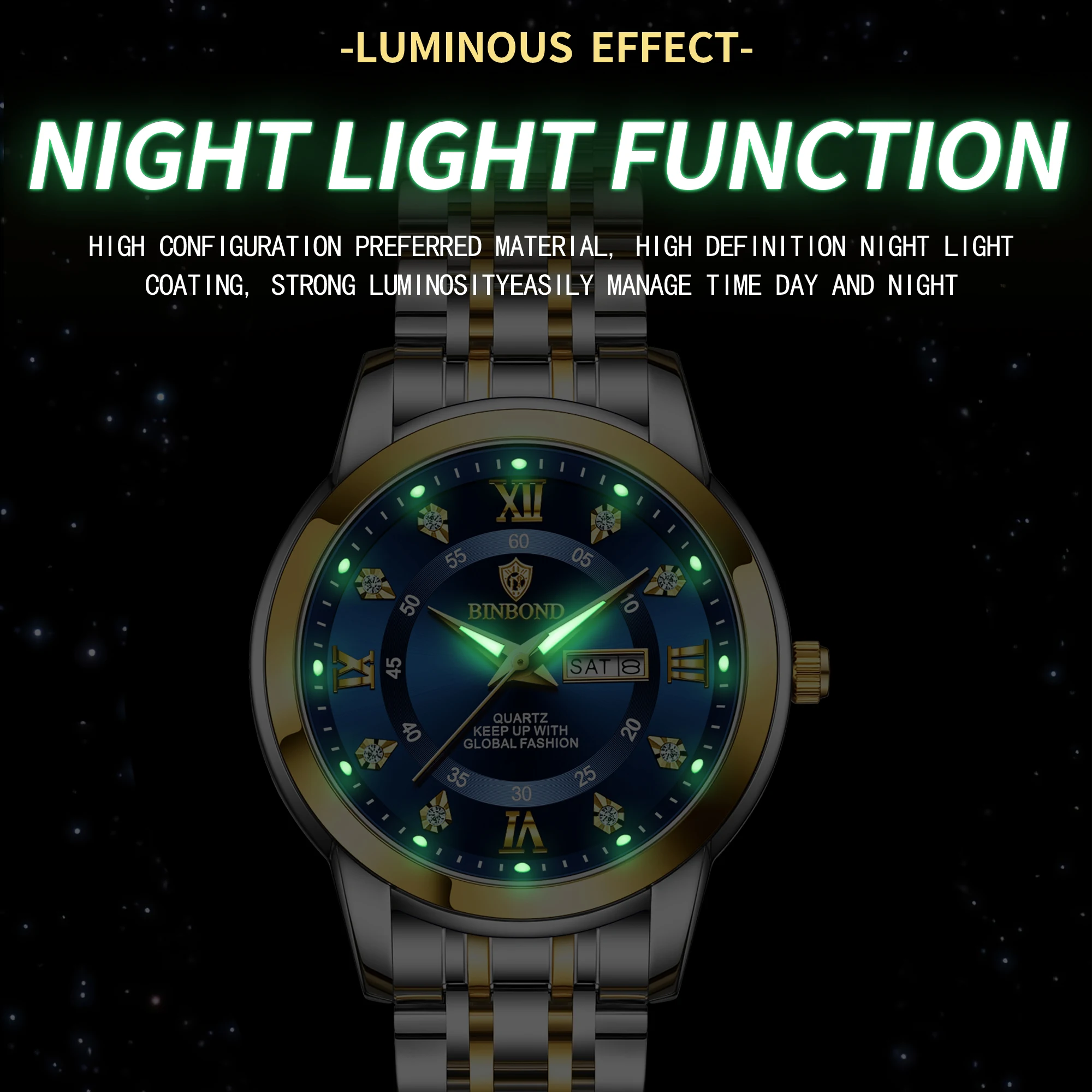 BINBOND B7169 Top Brand Luxury - Luxury Watch Top 10 review and price