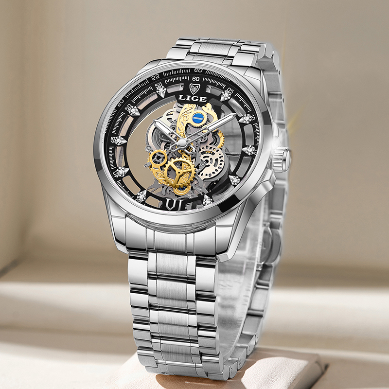 LIGE Fashion Top Luxury Men's  - Luxury Watch Top 10 review and price