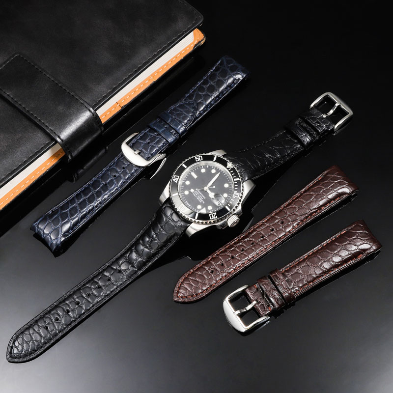 20mm 22mm Curved Crocodile Ski - Luxury Watch Jaeger Lecoultre review and price