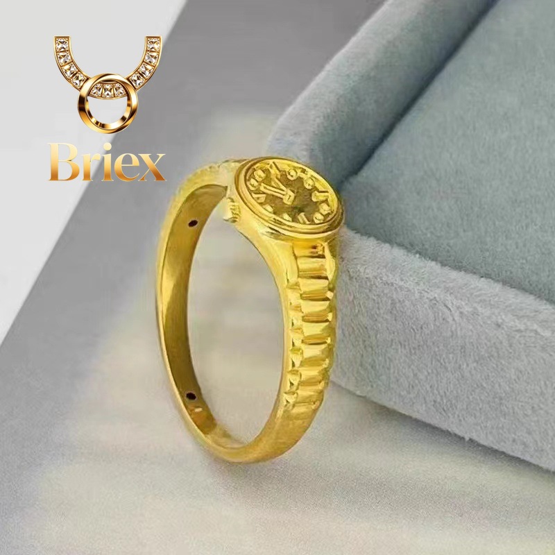 Briex Jewelry Real 18K Gold Ri - Luxury Watch Service review and price